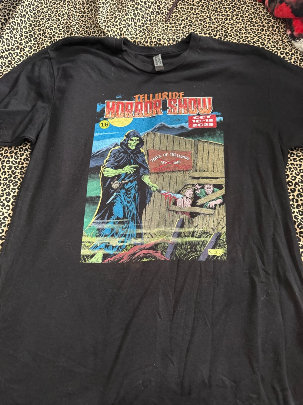 Next Level Apparel Black Telluride Horror Show Graphic Tee